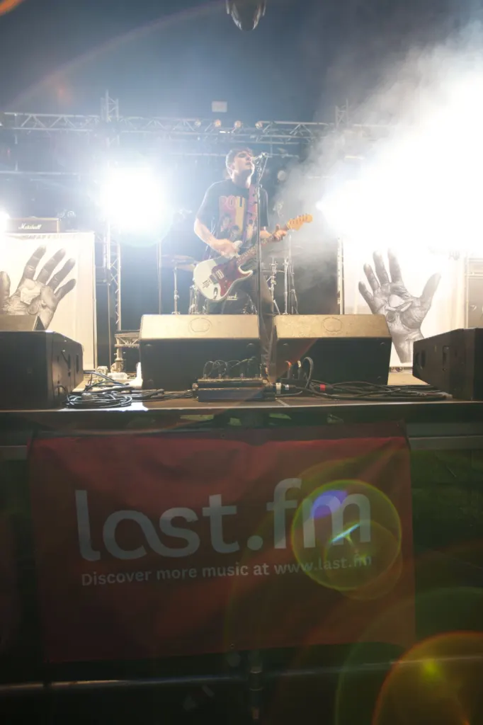 Lower Than Atlantis performing at Sonisphere 2011